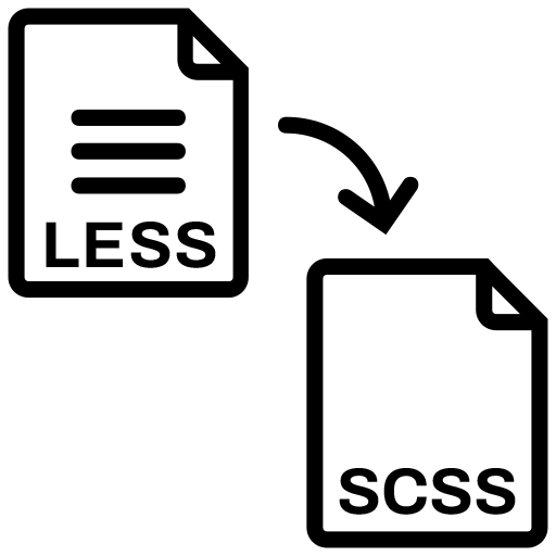 LESS to SCSS Converter