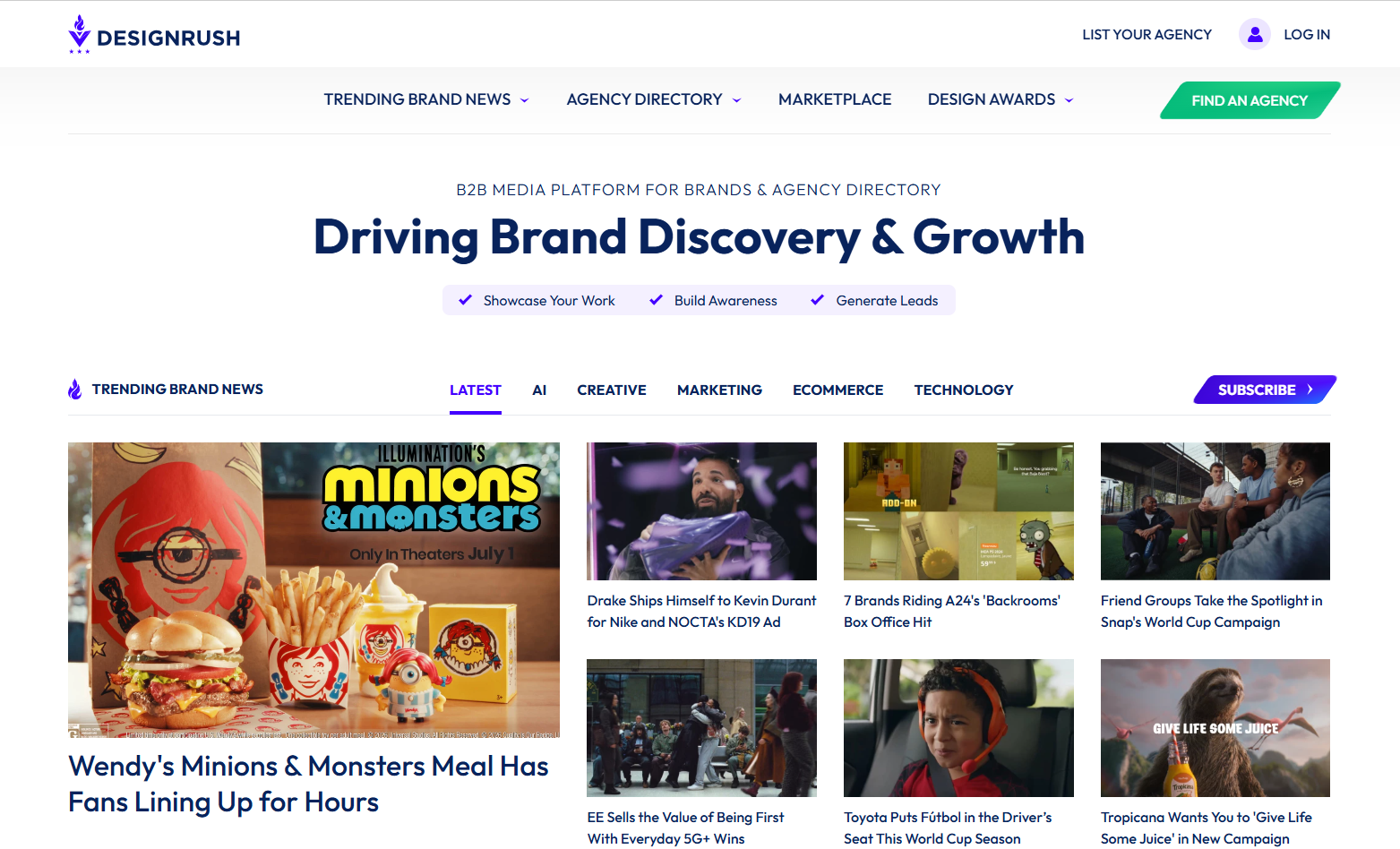 DesignRush - Top B2B Sites to Hire Software Developers - W3Speedup