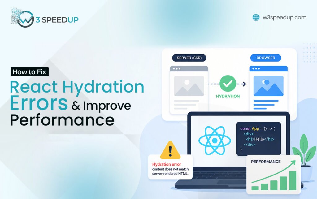 How to Fix React Hydration Errors and Improve Performance - W3Speedup