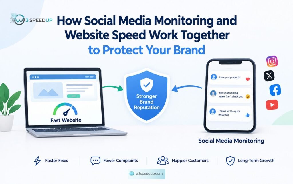 Social Media Monitoring & Website Speed for Brand Reputation